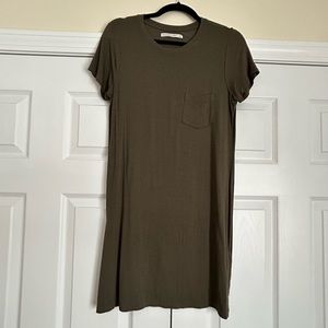 Olive Green Shirt Dress